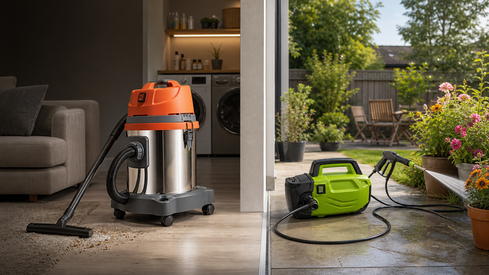 Portable electric washer for civil and household cleaning scenarios