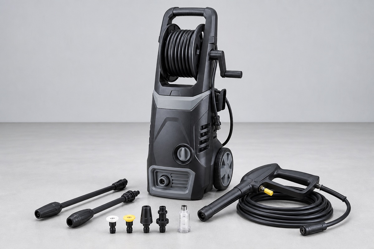 Portable electric washer for civil and household cleaning scenarios