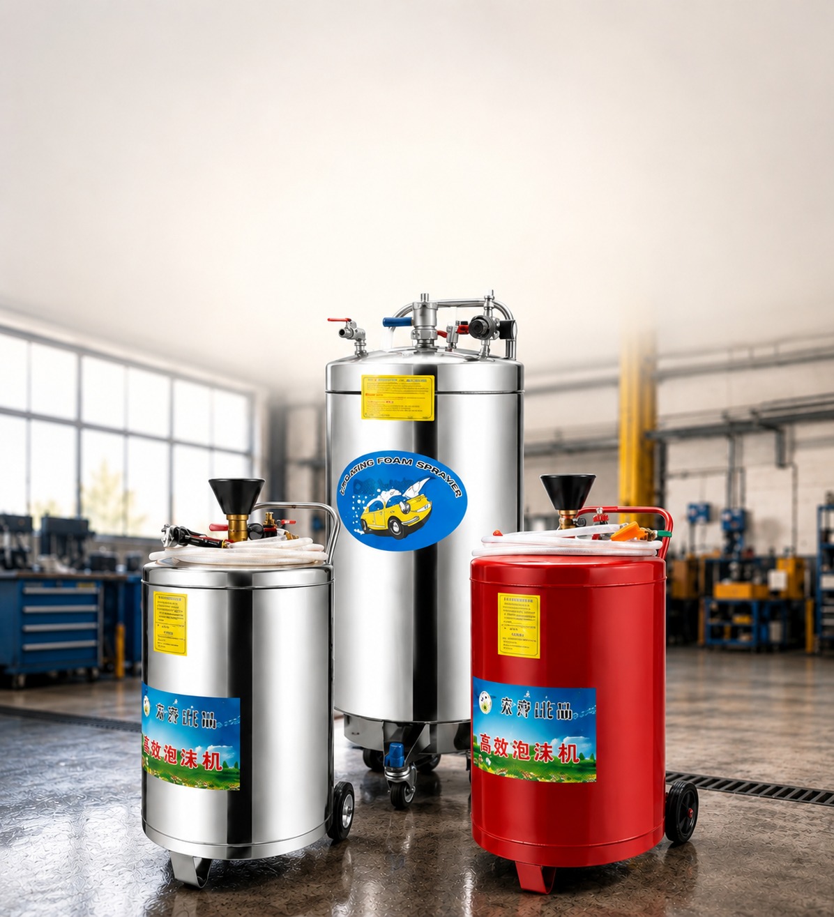 Foam Machine product line visual